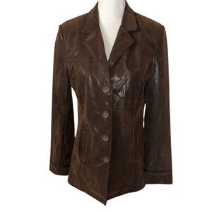 Vintage Faux Suede/Leather Jacket